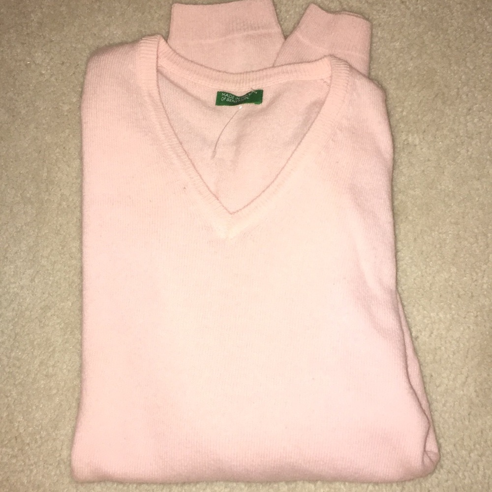 pink cashmere sweater